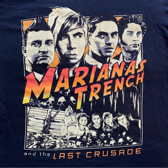 Marianas Trench The Last Crusade 2017 Tour T-Shirt - Picture 3 of 8